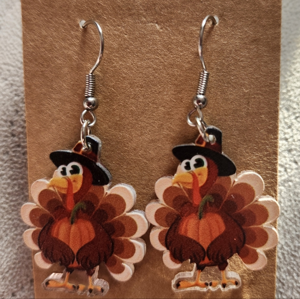 Thanksgiving Turkey Earrings